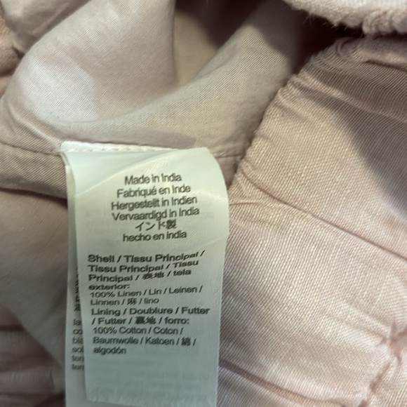 J. Crew 100% linen pink skirt. Size M - Picture 8 of 8